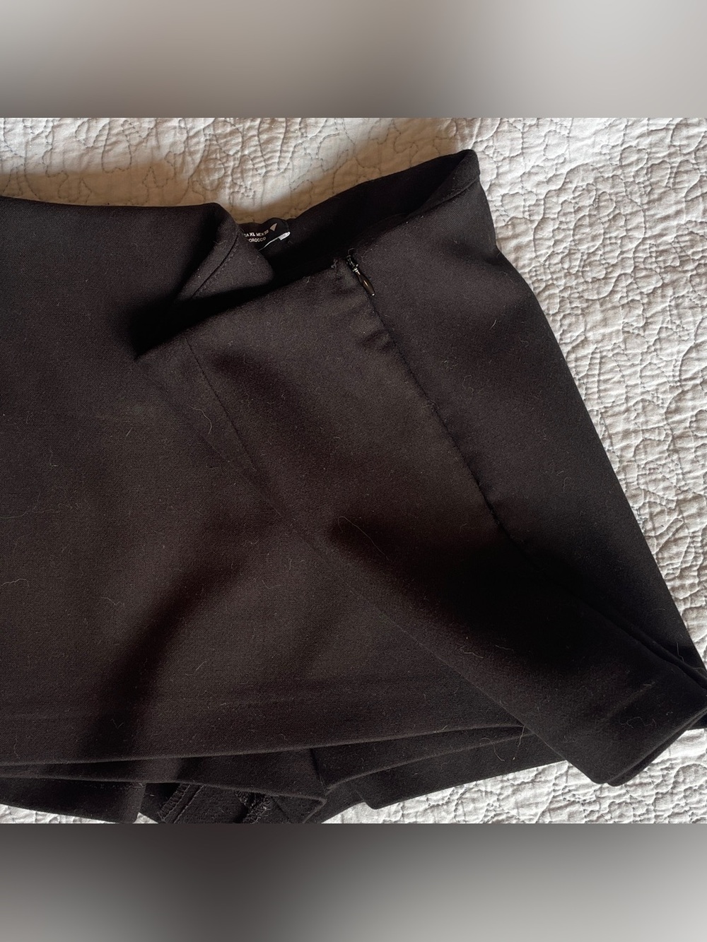 Zara Black Mini Skort XL